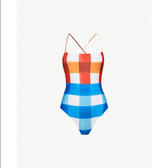 SOLD: Mara Hoffman - One Piece - Dejeuner Plaid - Picture 4 of 5